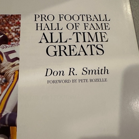 NFL All-Time Greats Book - Picture 3 of 5